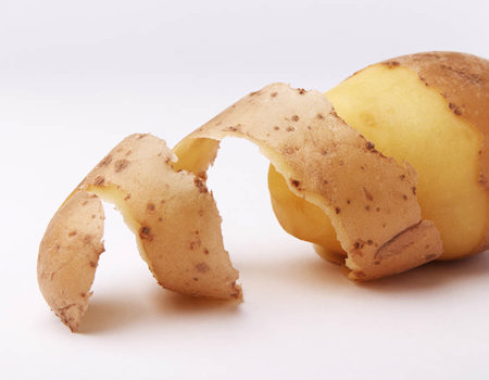 Peeled potato