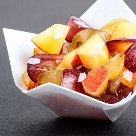 Wafer paper fruit dish