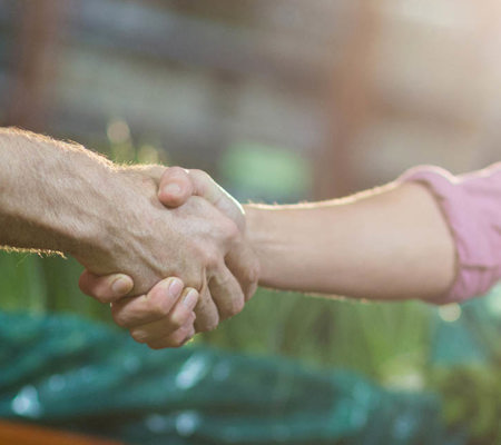 People shaking hands